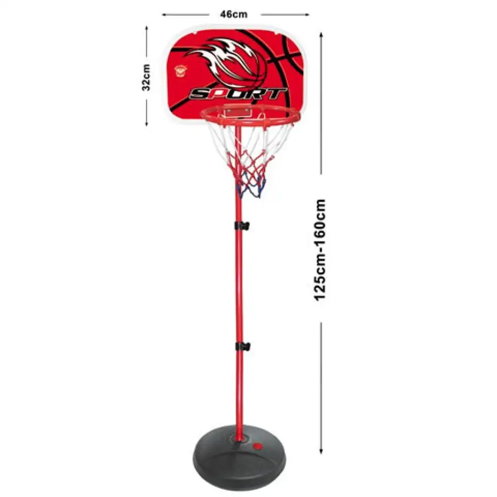 imagen de Aro de baloncesto con soporte y balón 160cm 2