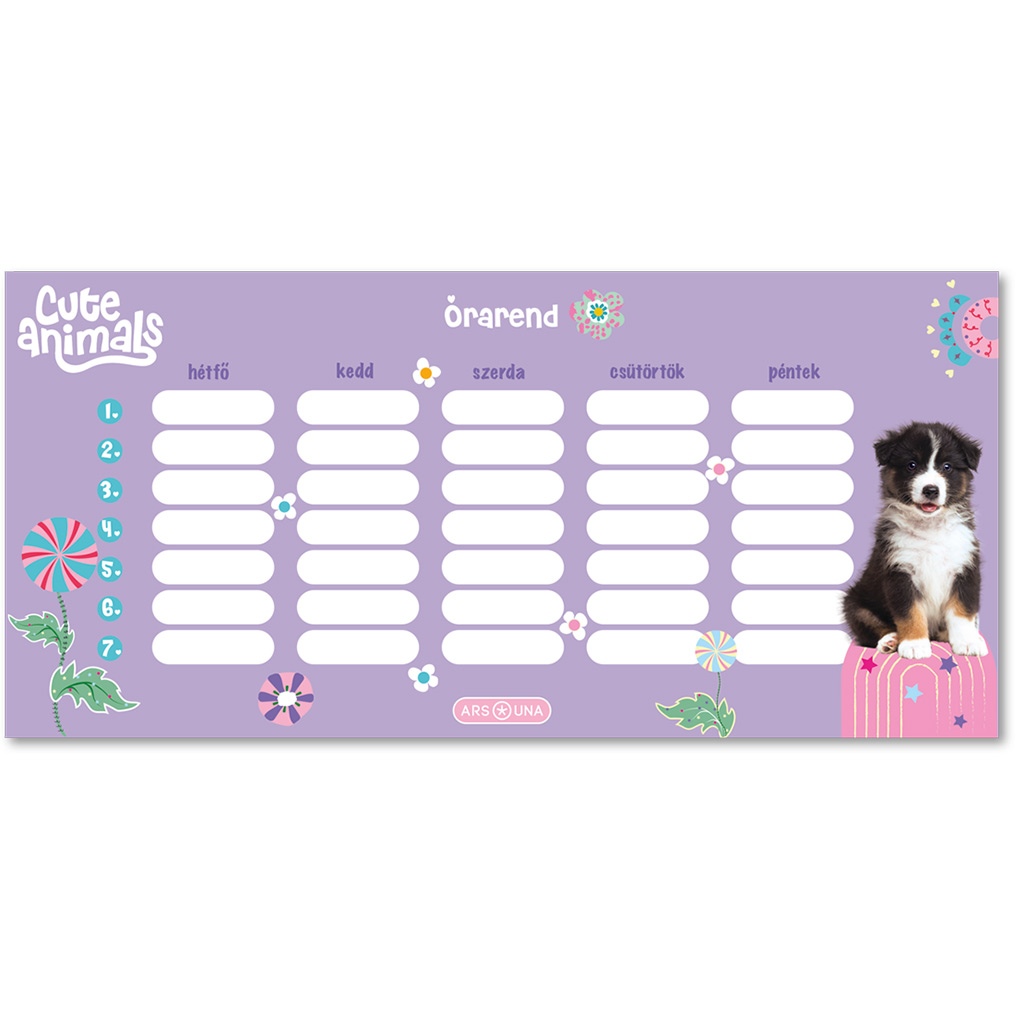 imagen de Ars Una: Animales adorables - Aussie horario de una cara, doble cara 1