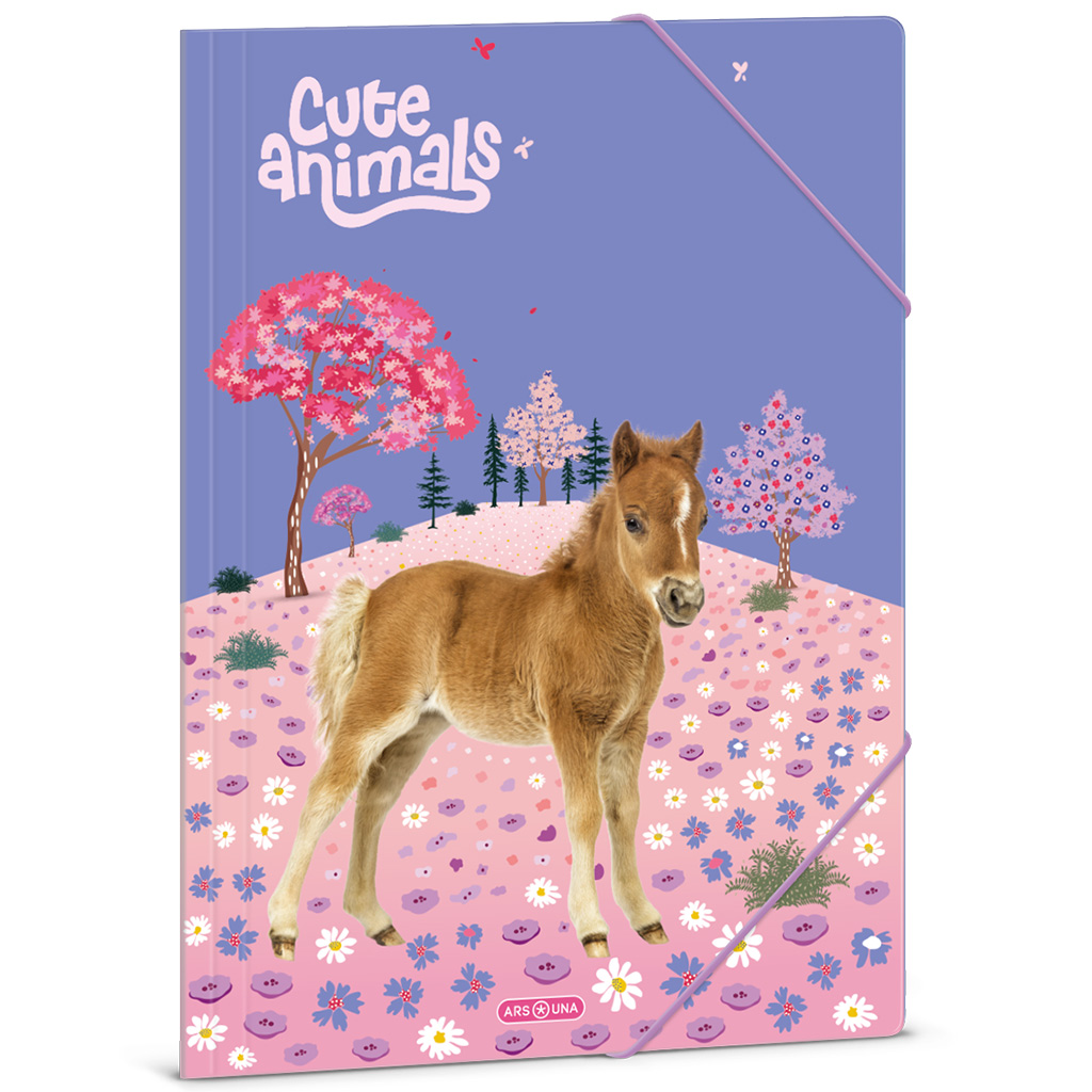 imagen de Ars Una: Animales adorables - Caballo carpeta de goma tamaño A/4 1