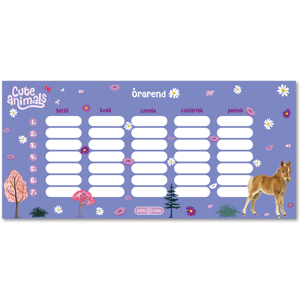 imagen de Ars Una: Animales adorables - Caballo horario de una cara, doble cara 1