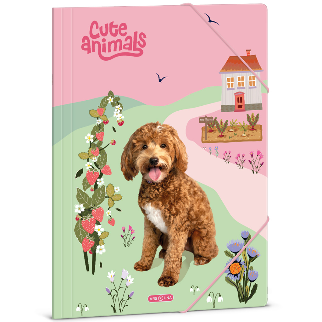 imagen de Ars Una: Animales adorables Carpeta de perro con goma A/4 1