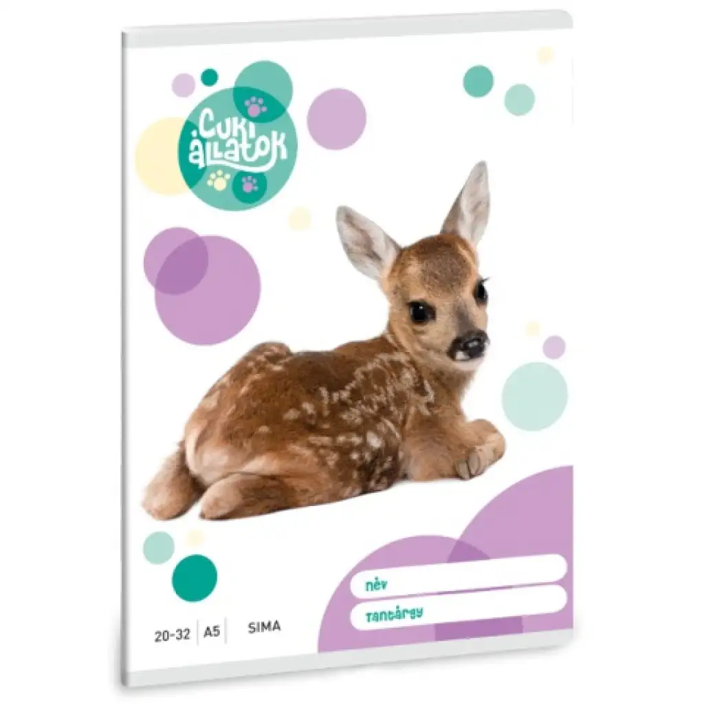 imagen de Ars Una: Animales adorables - Ciervo cuaderno liso A/5 20-32 1