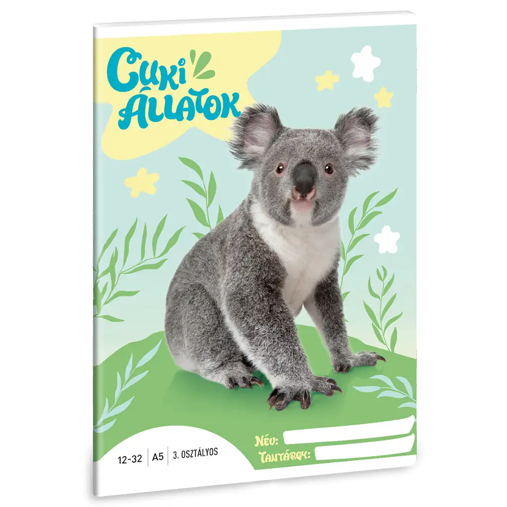 imagen de Ars Una: Animales adorables - Koala cuaderno de líneas A/5 de 3er grado 1