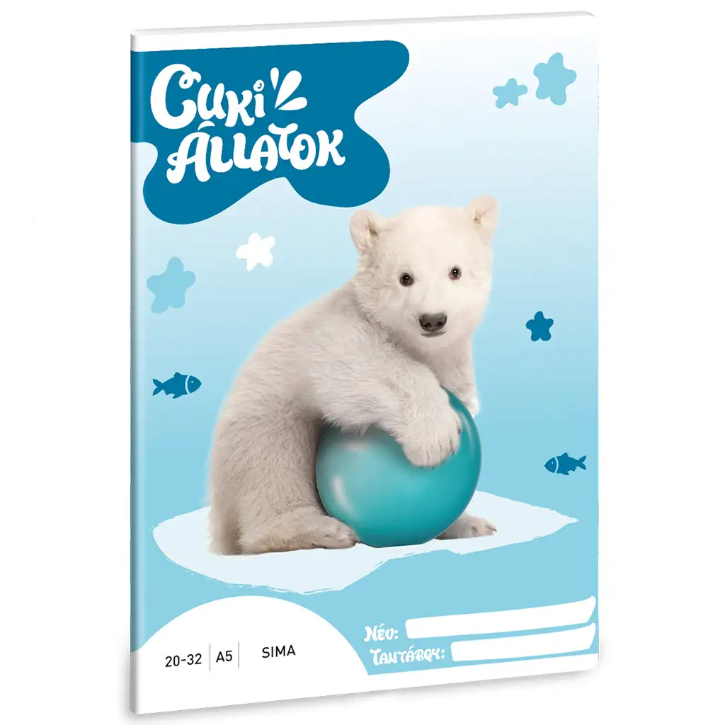 imagen de Ars Una: Animales adorables - Oso polar cuaderno de hojas lisas A/5 1