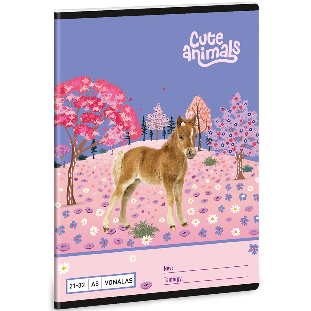 imagen de Ars Una: Animales Lindos - Caballo cuaderno de líneas A/5 21-32 1