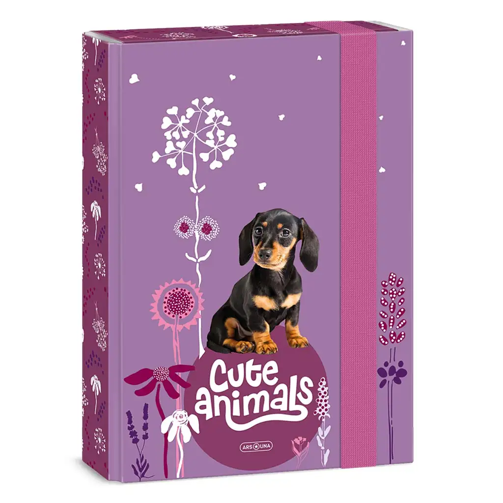 imagen de Ars Una: Animales Lindos - Caja de Cuadernos A5 con Perro 1