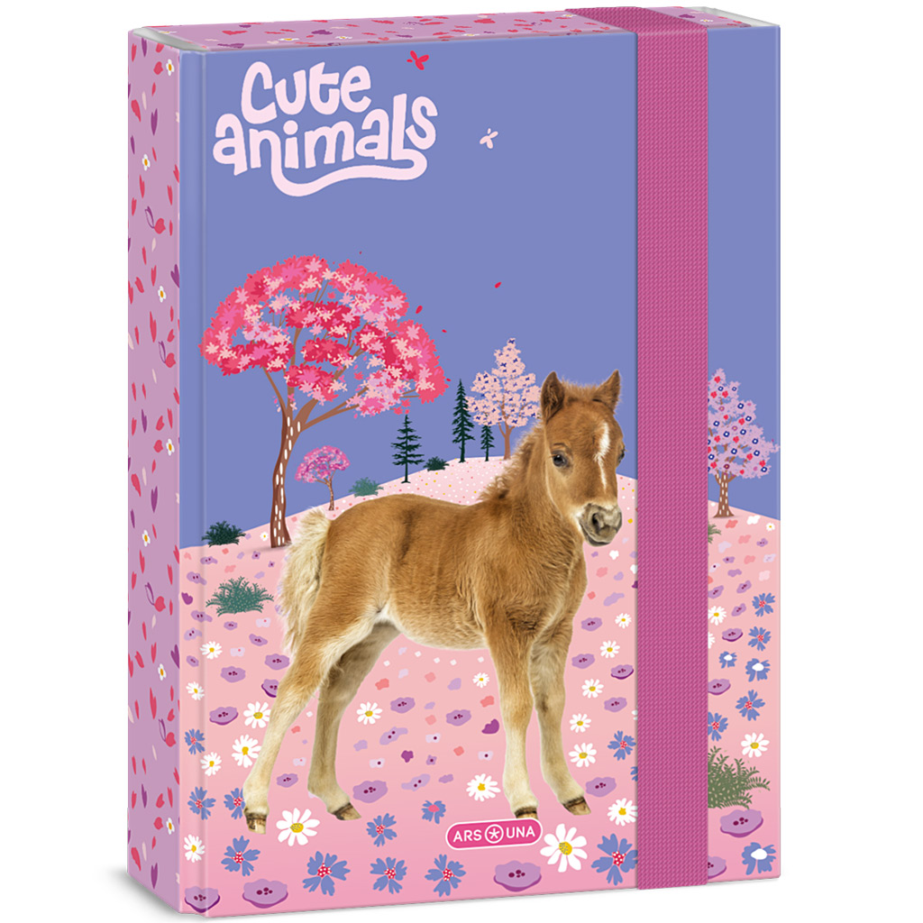 imagen de Ars Una: Animales lindos - Caja de cuadernos de caballo A/5 1