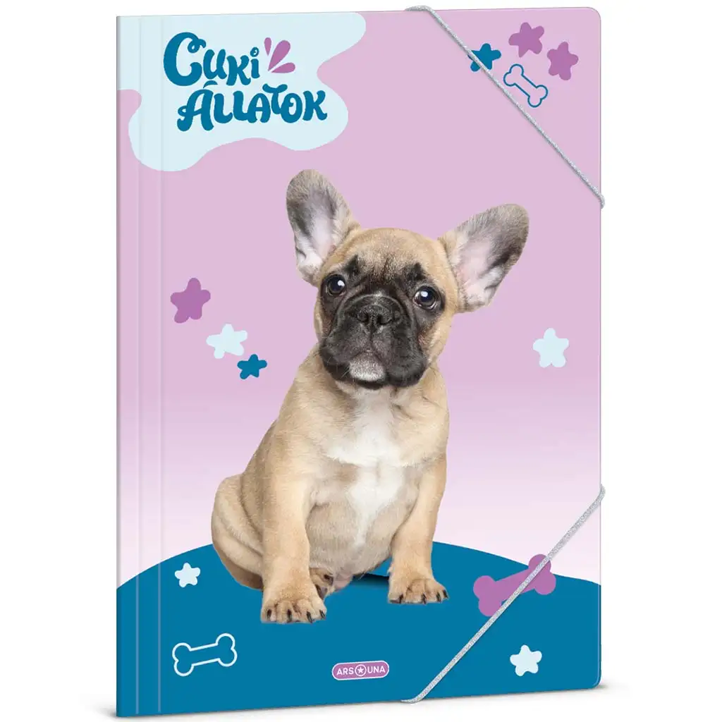 imagen de Ars Una: Animales Lindos – Carpeta de goma de bulldog francés A/4 1
