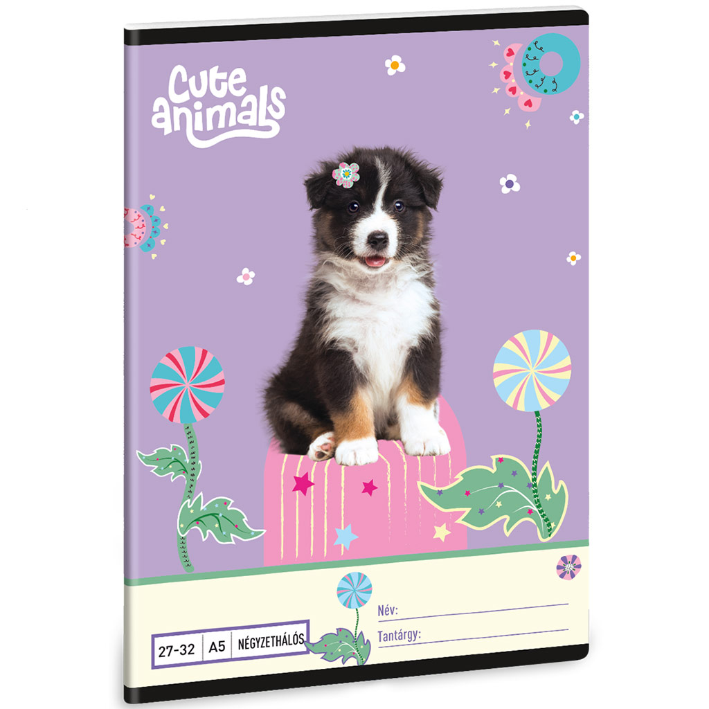 imagen de Ars Una: Animales Lindos - Cuaderno a cuadros Aussie A/5 27-32 1