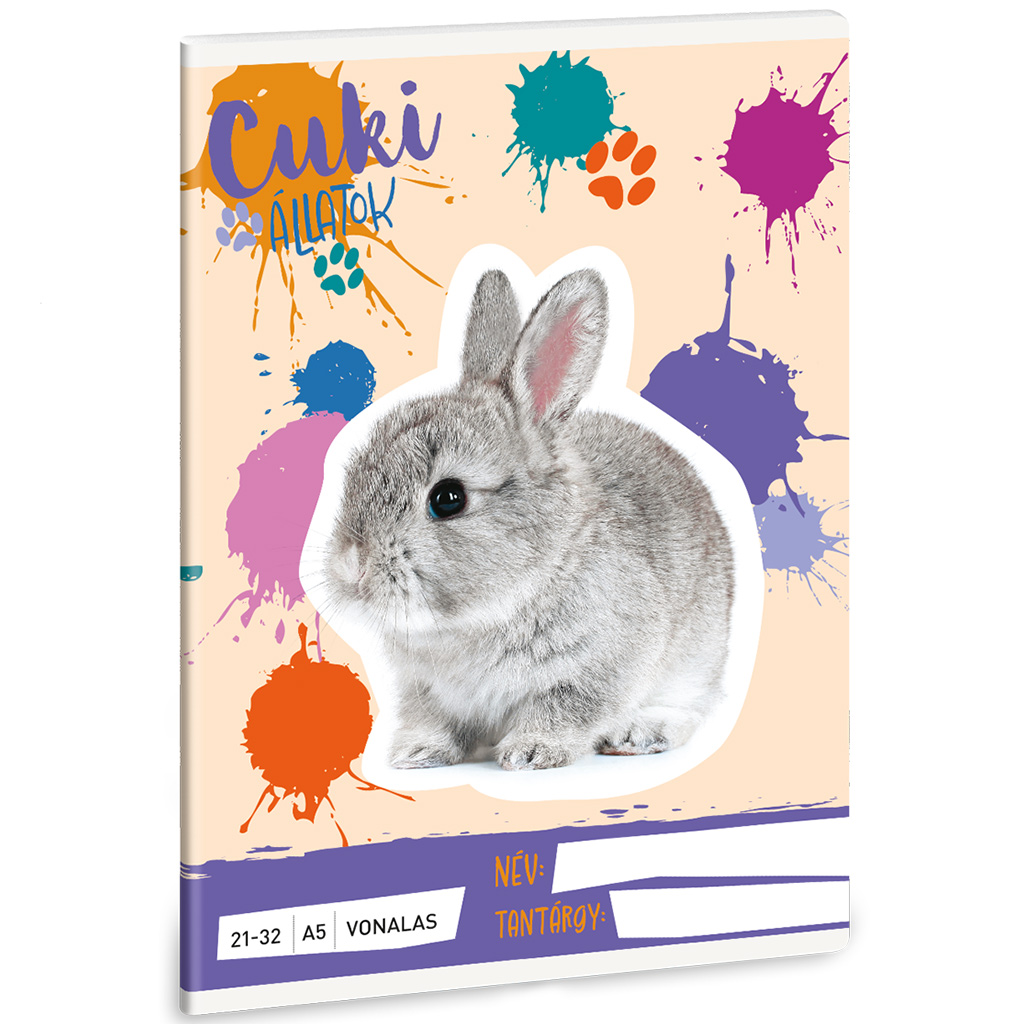 imagen de Ars Una: Animales Lindos - Cuaderno de Rayas A/5 21-32 1