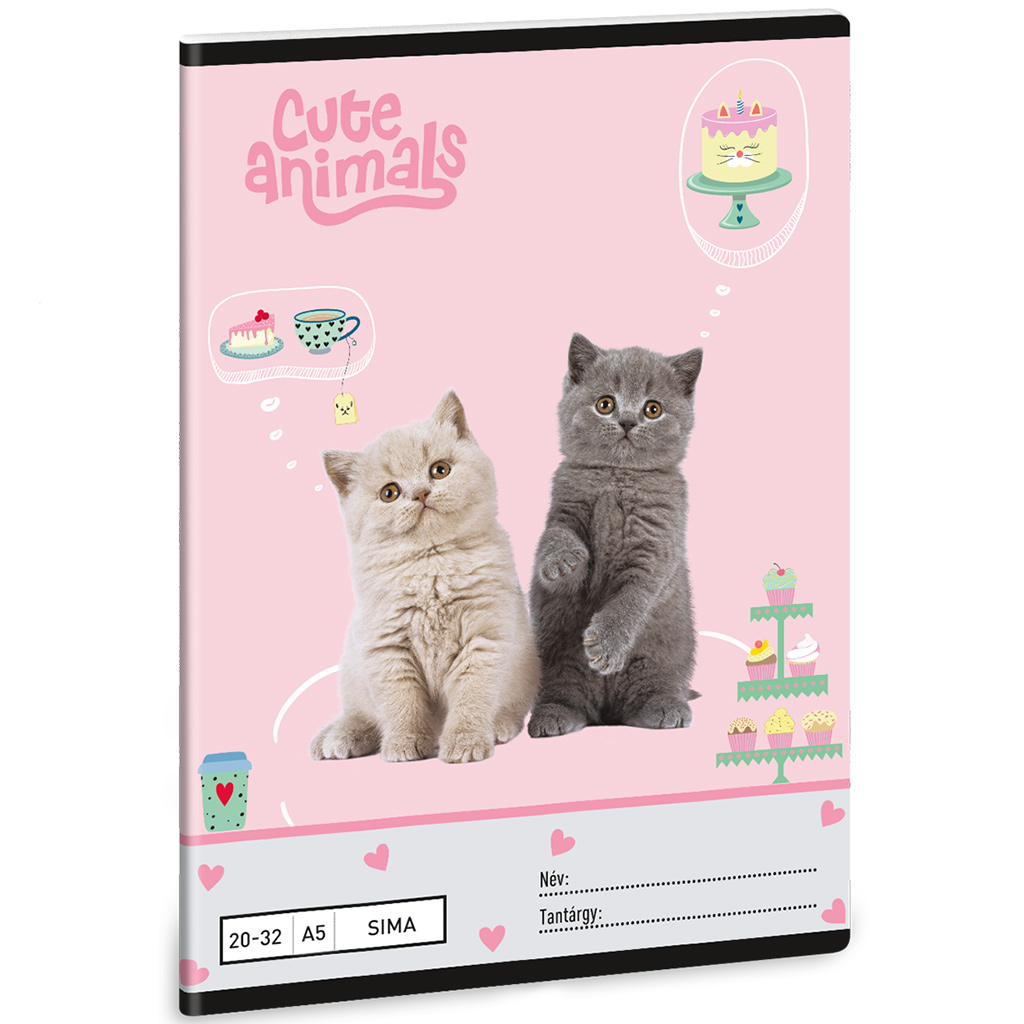 imagen de Ars Una: Animales Lindos - Fiesta de Té cuaderno liso A/5 20-32 1