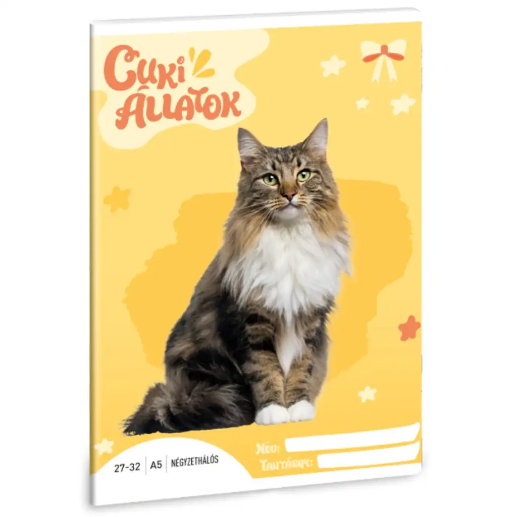 imagen de Ars Una: Animales Lindos - Gato del Bosque Noruego Cuaderno a cuadros A/5 27-32 1