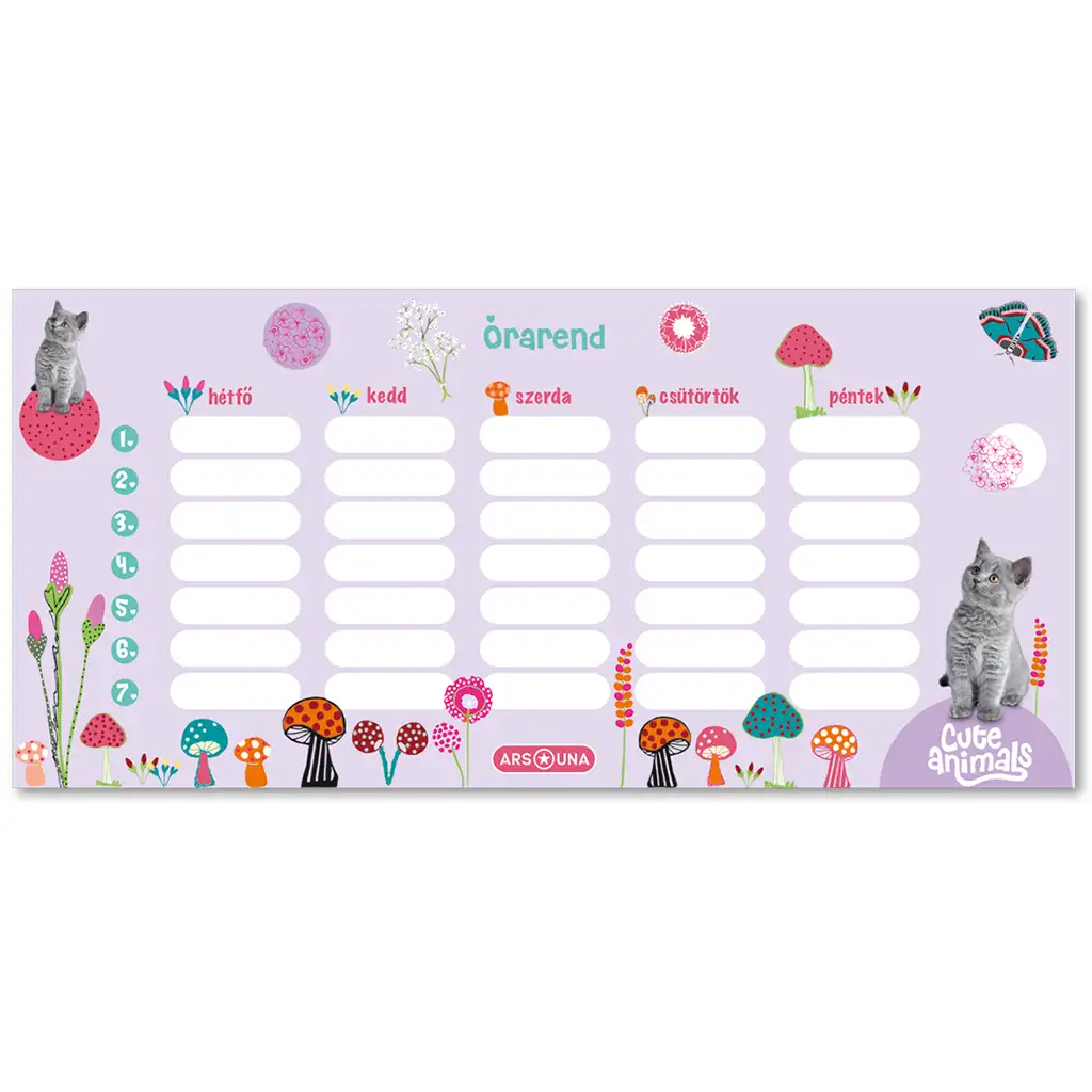 imagen de Ars Una: Animales Lindos - Horario de Gatitos Doble Cara 1