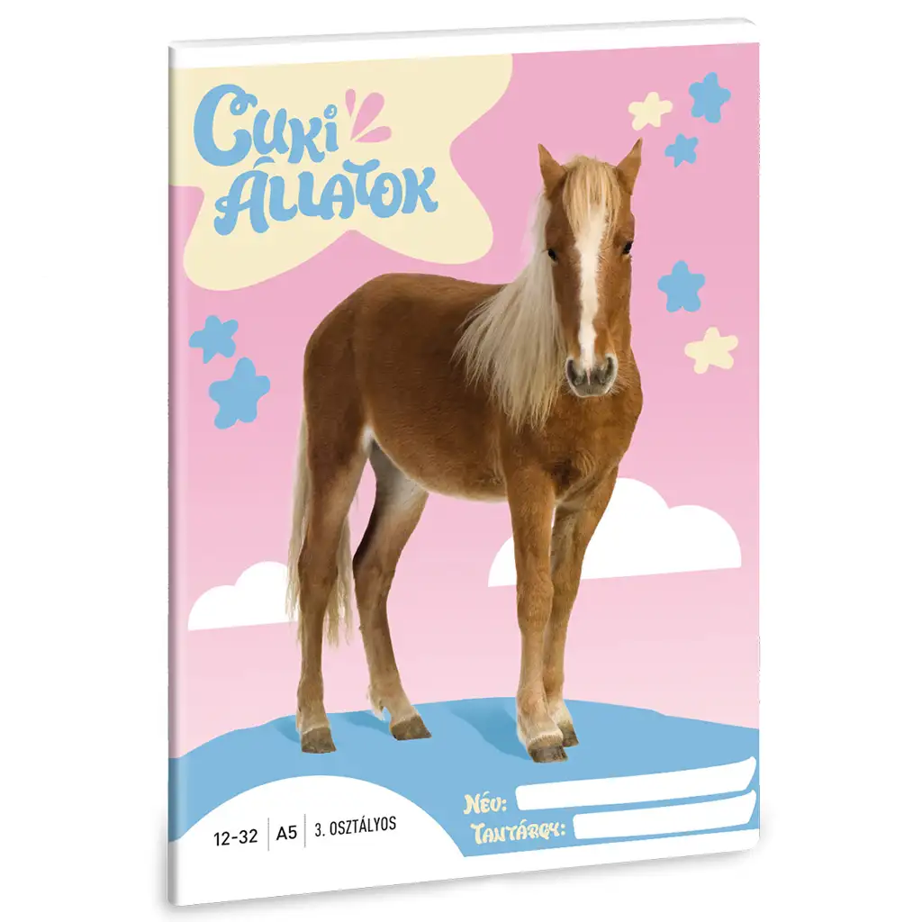 imagen de Ars Una: Animales Lindos - Poni Palomino Cuaderno A/5 de 3er Grado 1