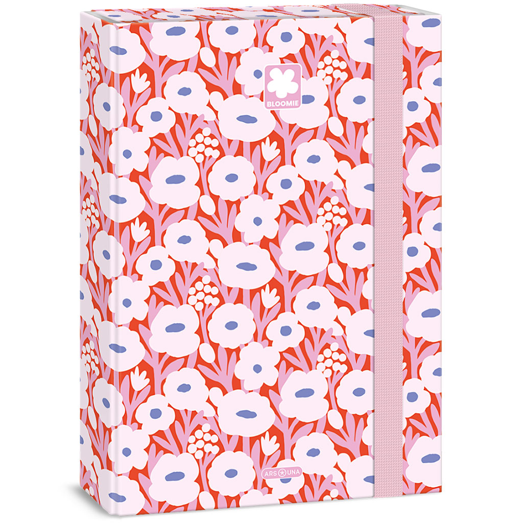 imagen de Ars Una: Bloomie caja de cuadernos con goma de diseño floral A/4 1