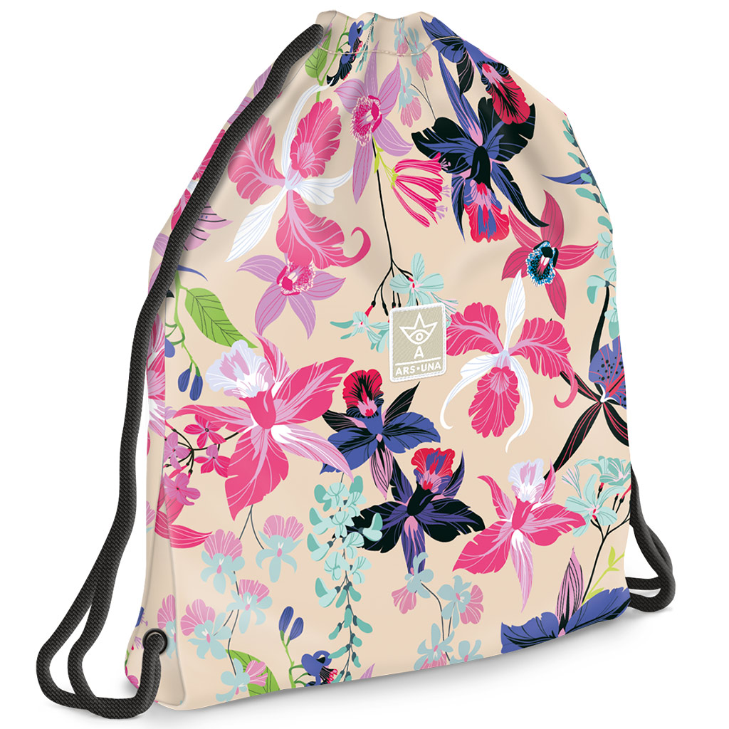 imagen de Ars Una: Bolsa de deporte con flores de playa para adolescentes, 37,5x46cm 1