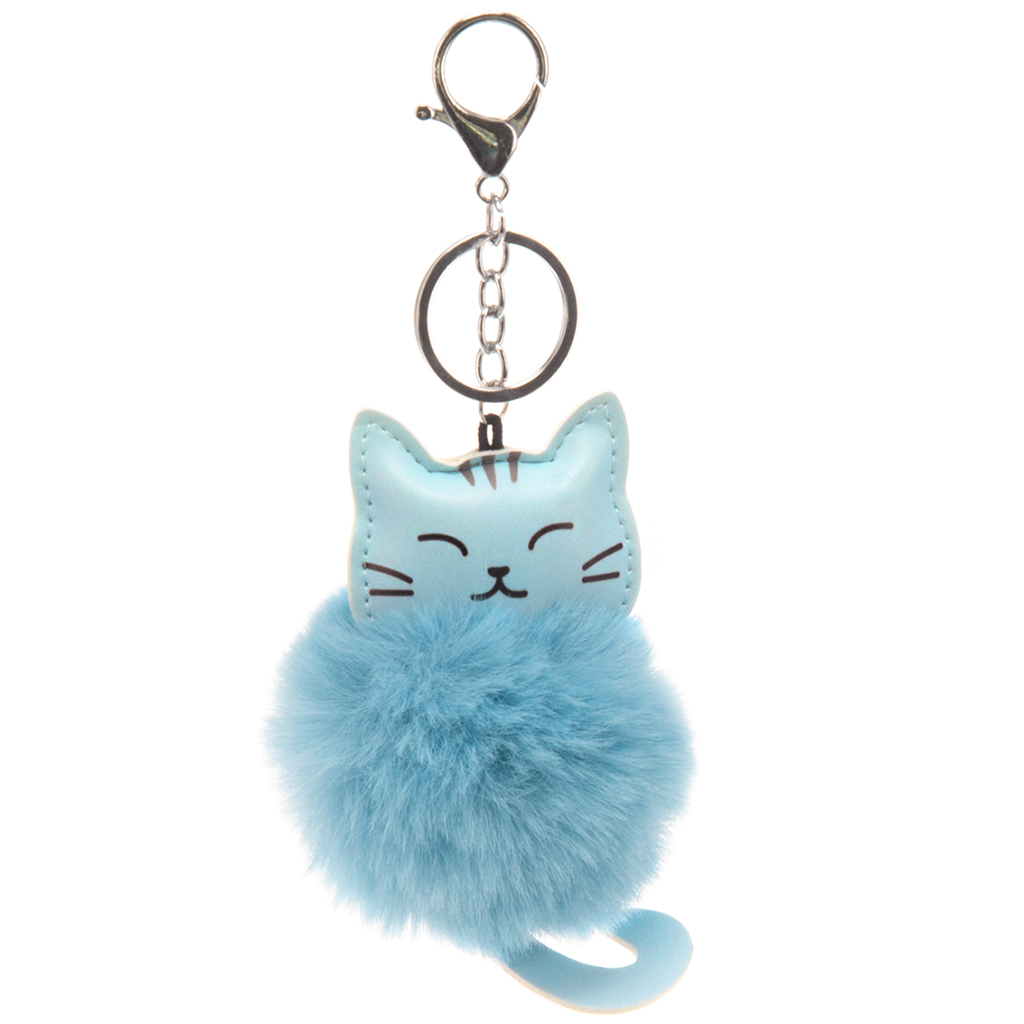 imagen de Ars Una: Bolsa pompom - gato azul 1