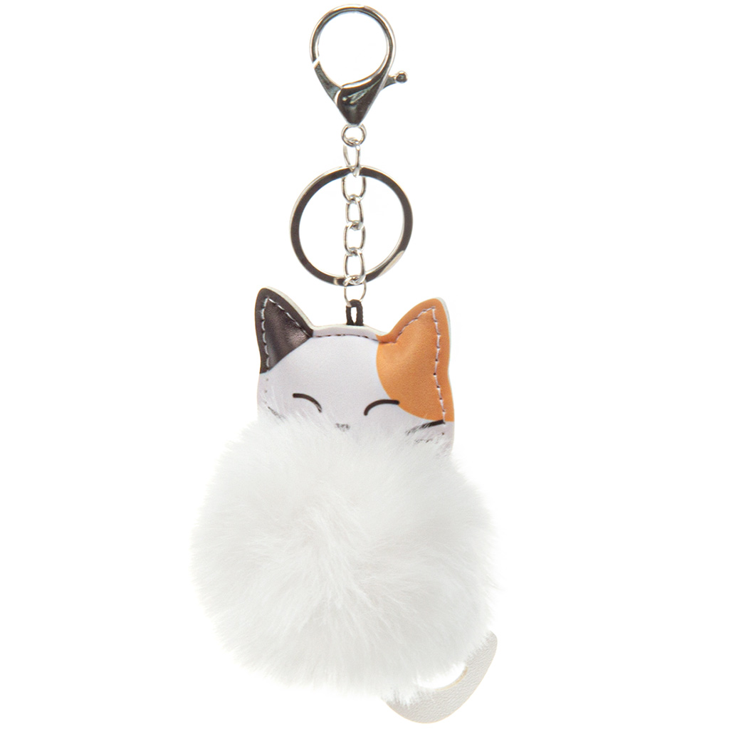 imagen de Ars Una: Bolsa pompon - gato blanco 1