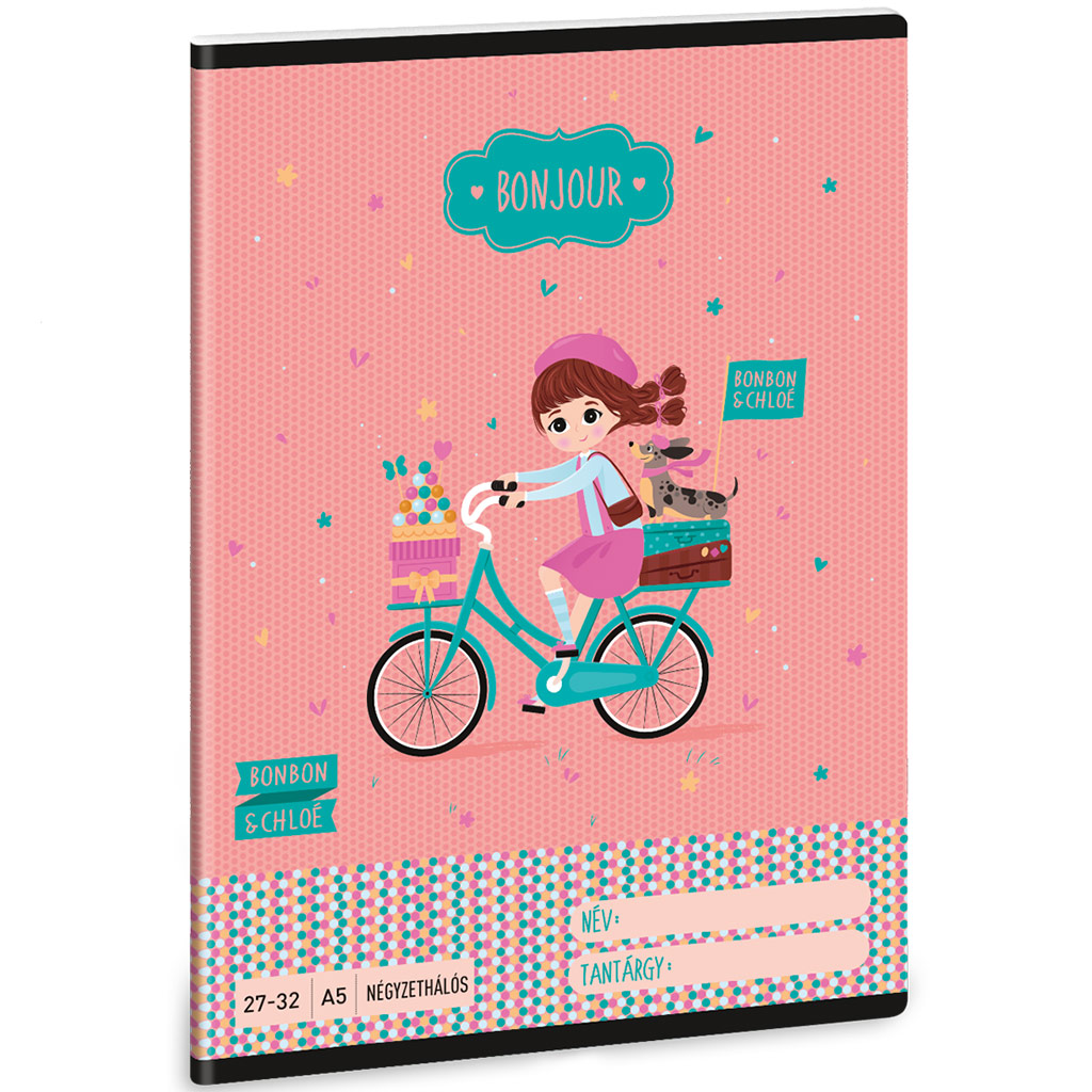 imagen de Ars Una: Bonjour cuaderno a cuadros A/5 27-32 1