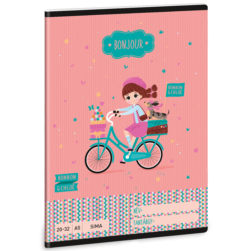 imagen de Ars Una: Bonjour cuaderno liso A/5 20-32 1