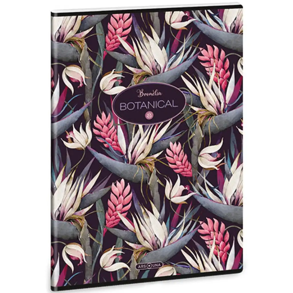 imagen de Ars Una: Botanical Bromelia cuaderno de cuadros extra con ganchos de 40 hojas A/4 1