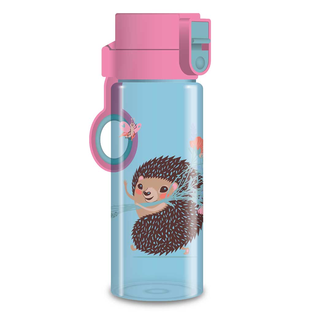 imagen de Ars Una: Botella de agua BPA libre con diseño de erizo de flores frescas 475ml 1