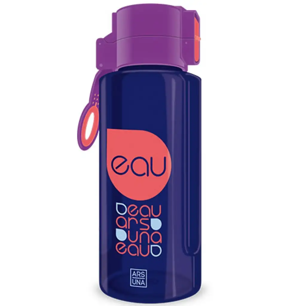 imagen de Ars Una: Botella de agua BPA libre de 650ml en morado y azul 1