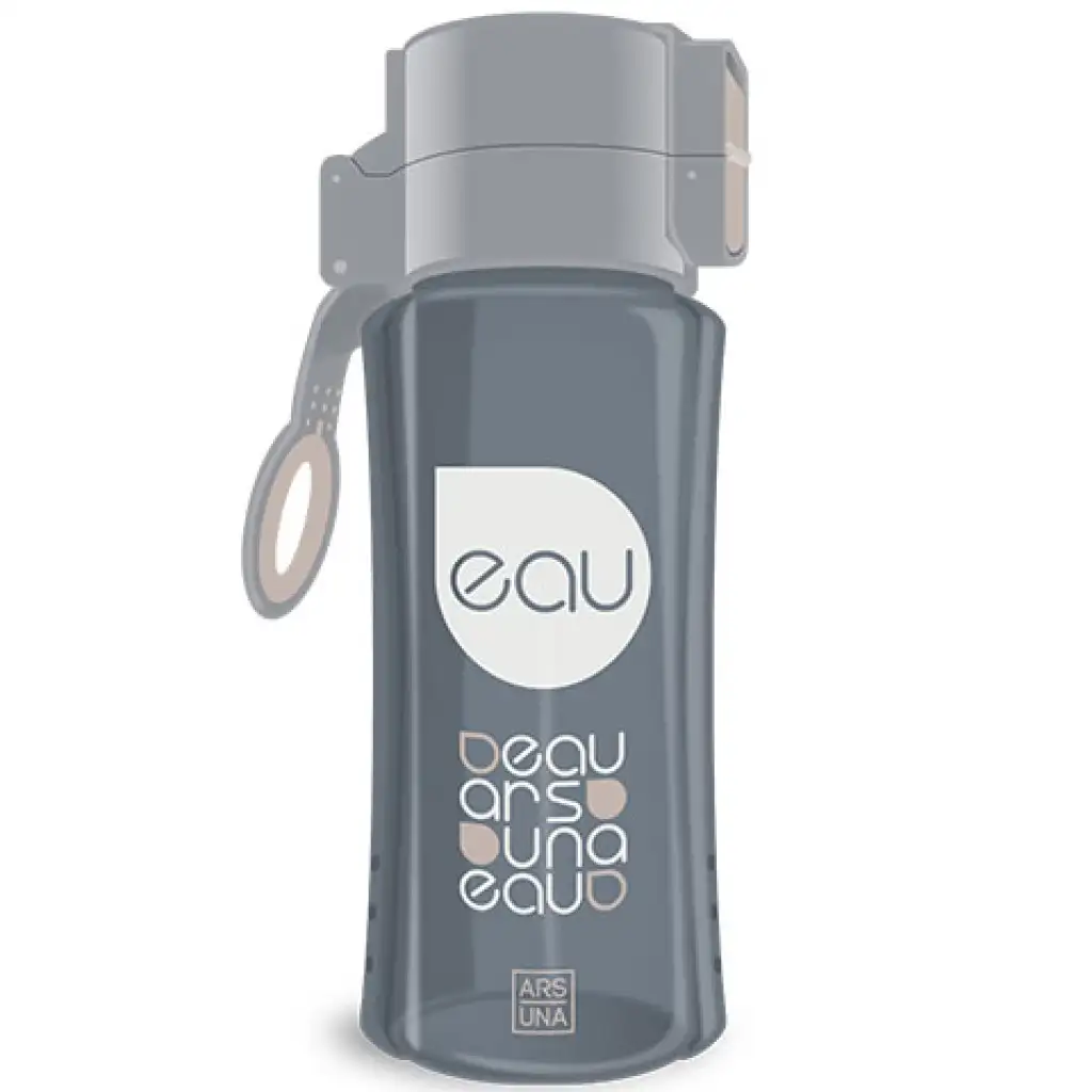 imagen de Ars Una: Botella de agua gris claro sin BPA 450ml 1