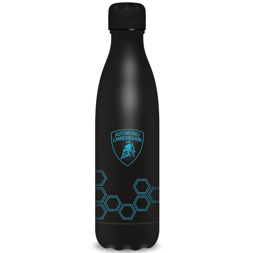 imagen de Ars Una: Botella de metal de doble pared negra Lamborghini 500ml 1