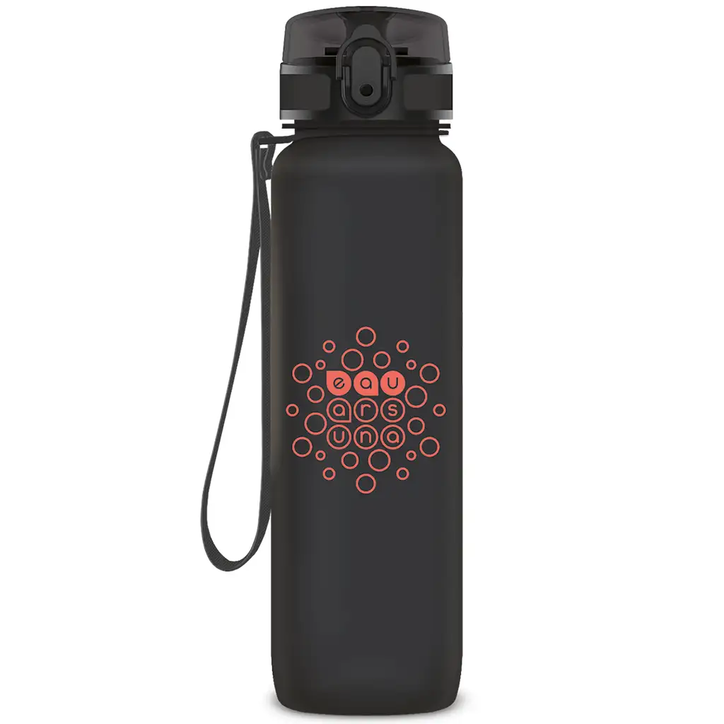 imagen de Ars Una: Botella de motivación gris oscuro sin BPA 1000ml 1