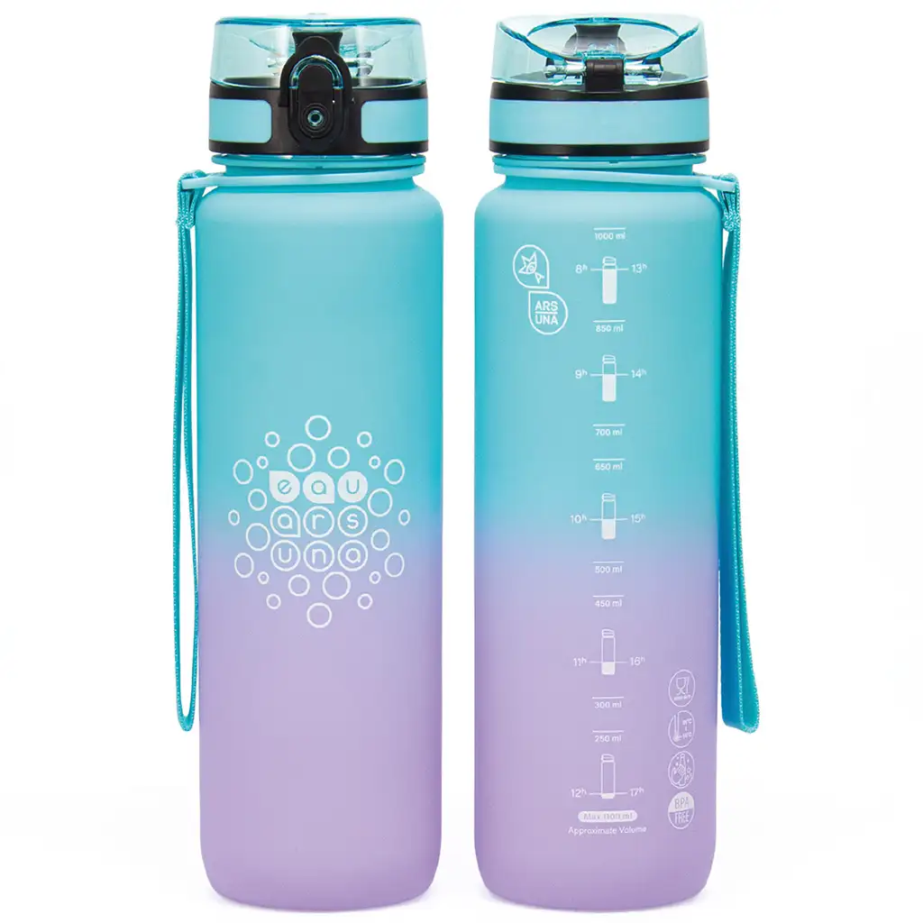 imagen de Ars Una: Botella de motivación Orchidea libre de BPA 1000ml 2