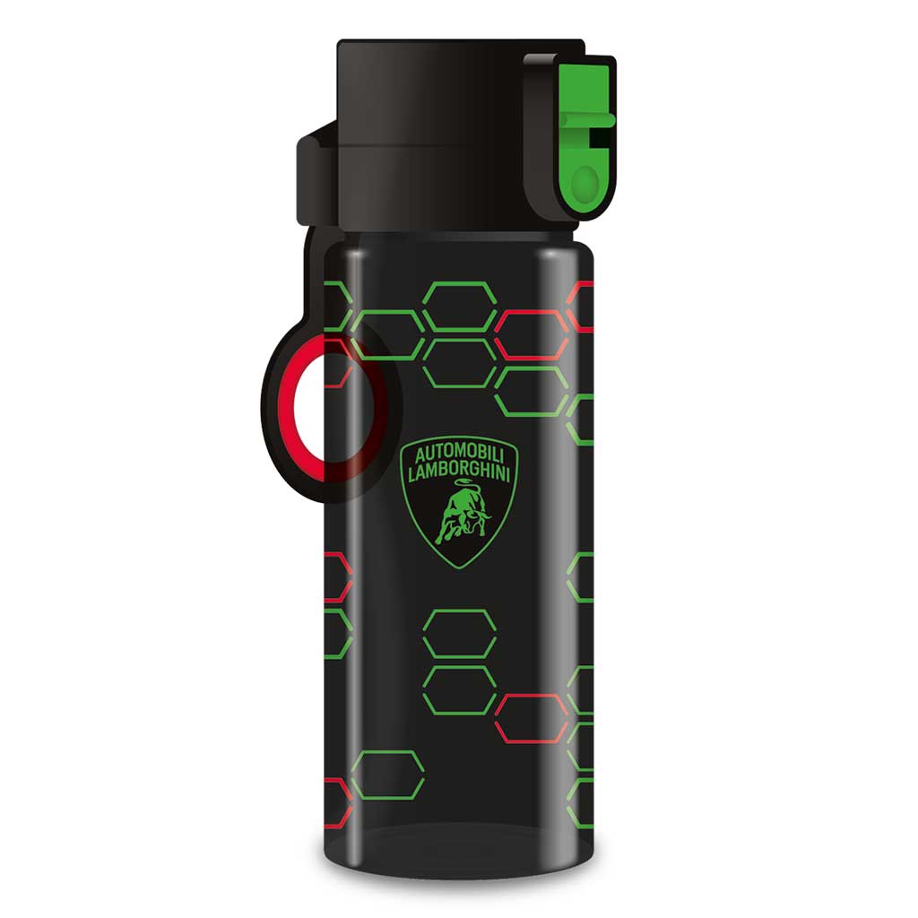 imagen de Ars Una: Botella Lamborghini BPA libre negra-verde 475ml 1