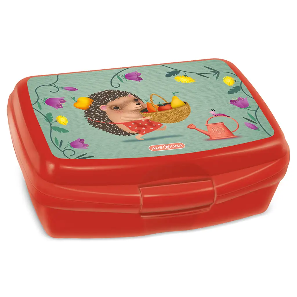 imagen de Ars Una: Caja de almuerzo de pastel de manzana con erizo 16,5x6x13,5cm 1