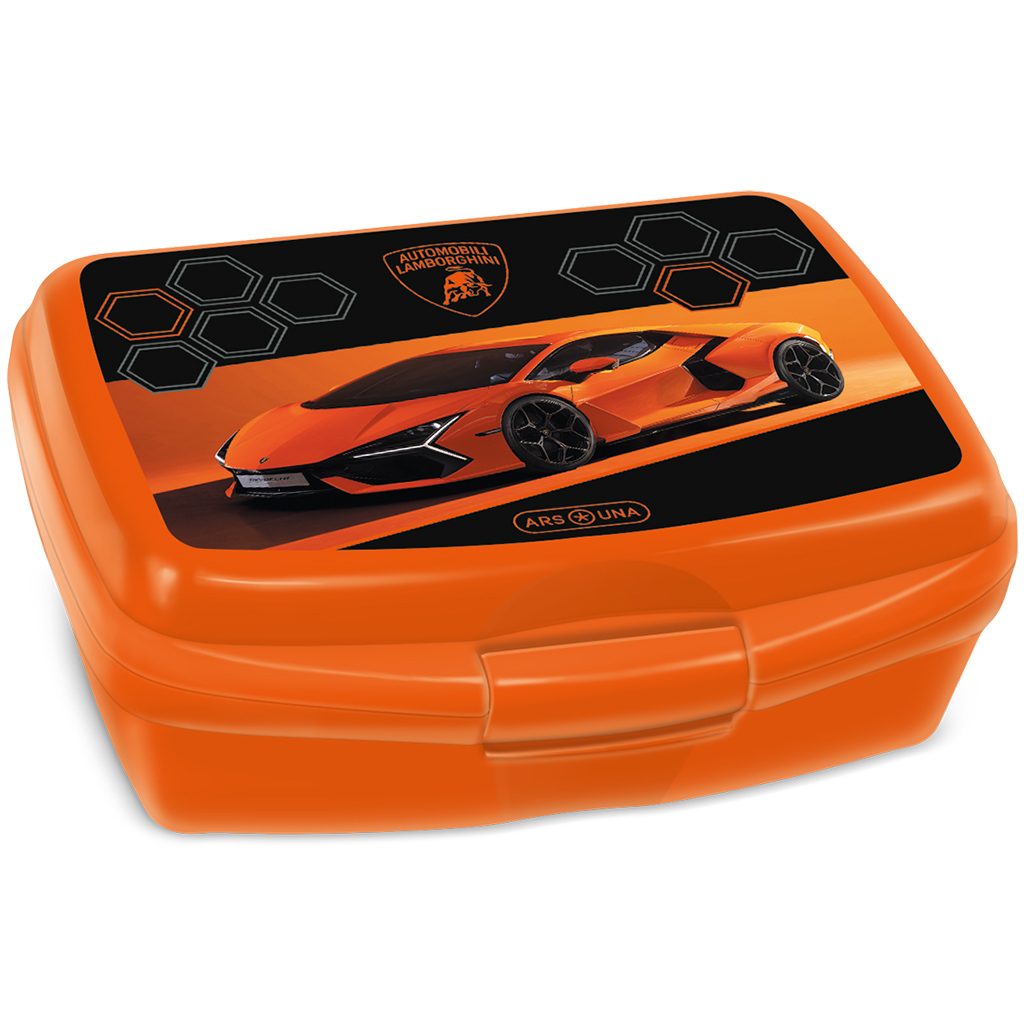 imagen de Ars Una: Caja de almuerzo naranja Lamborghini 1