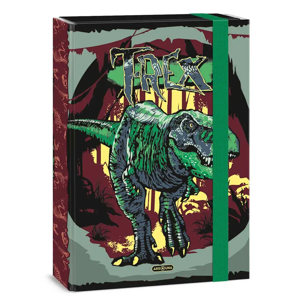 imagen de Ars Una: Caja de cuadernos A4 con diseño de T-Rex 1