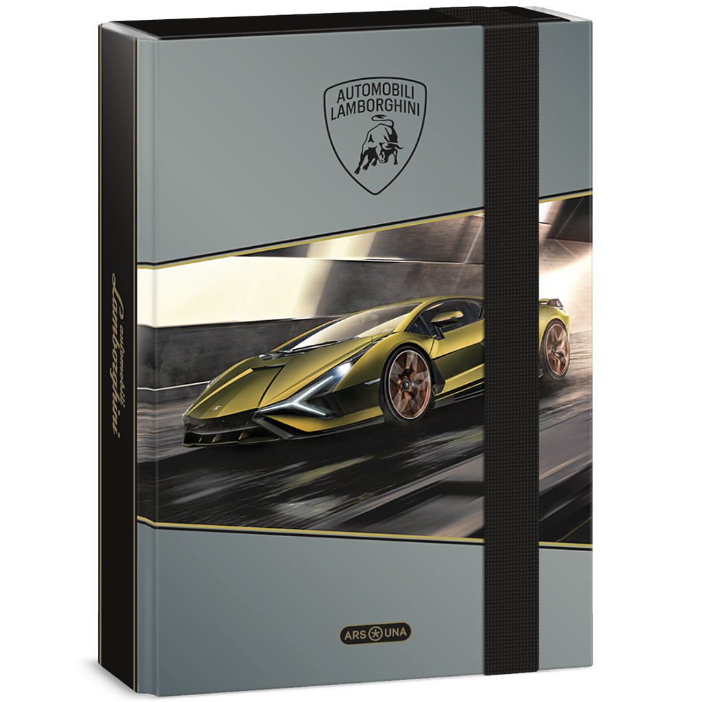 imagen de Ars Una: Caja de cuadernos con diseño de Lamborghini amarillo A/5 1