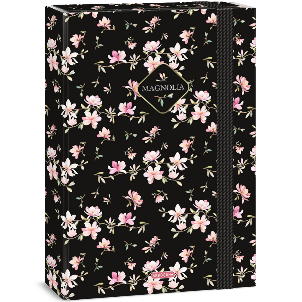imagen de Ars Una: Caja de cuadernos con flores de magnolia A/4 1
