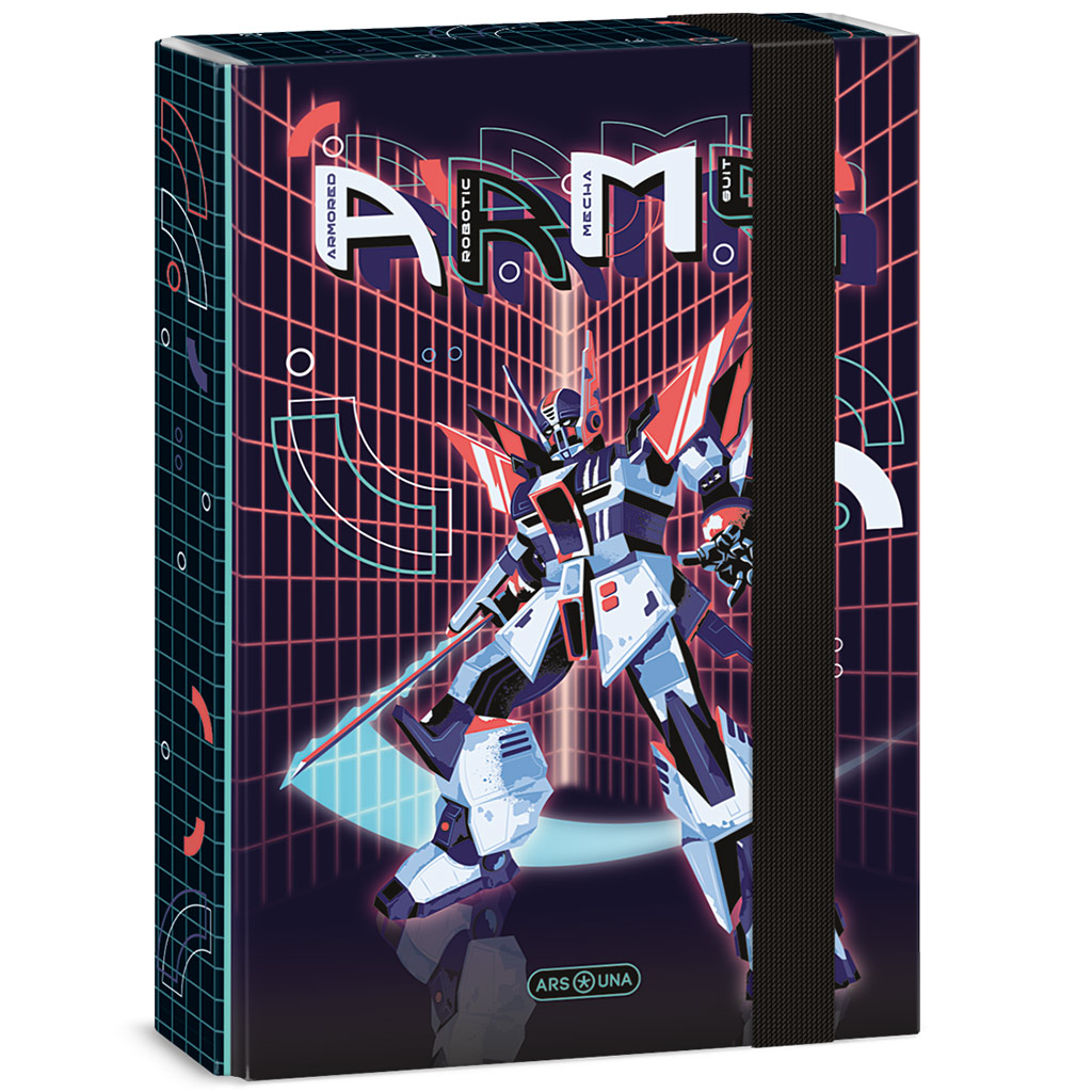 imagen de Ars Una: Caja de cuadernos de goma con diseño de robot A/R.M.S. A/5 1