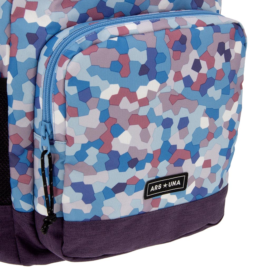 imagen de Ars Una: Caleidoscopio-azul mochila escolar AU-14 32x51x25cm 6