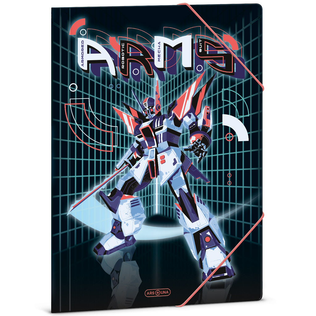 imagen de Ars Una: Carpeta de goma con diseño de robot A.R.M.S. tamaño A/4 1