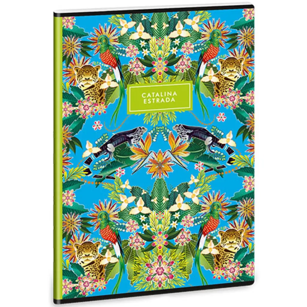 imagen de Ars Una: Catalina Estrada Iguana Jungle cuaderno de cuadros extra con ganchos de 40 hojas A/4 1
