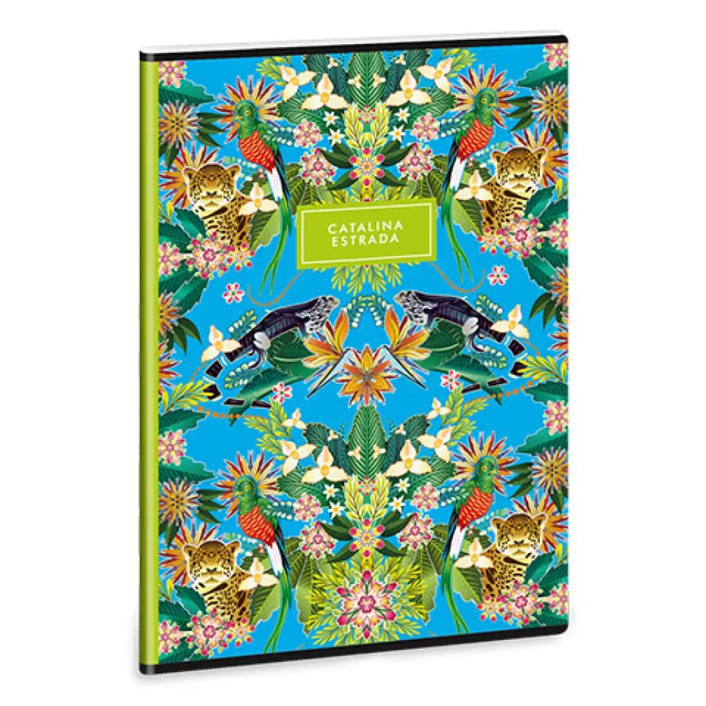 imagen de Ars Una: Catalina Estrada Iguana Jungle cuaderno liso A/4 con ganchos extra 1