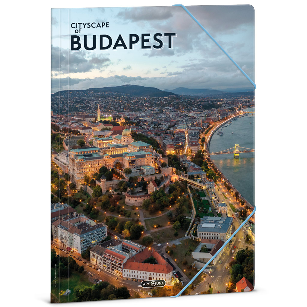 imagen de Ars Una: Cityscape de Budapest carpeta con goma A/4 1