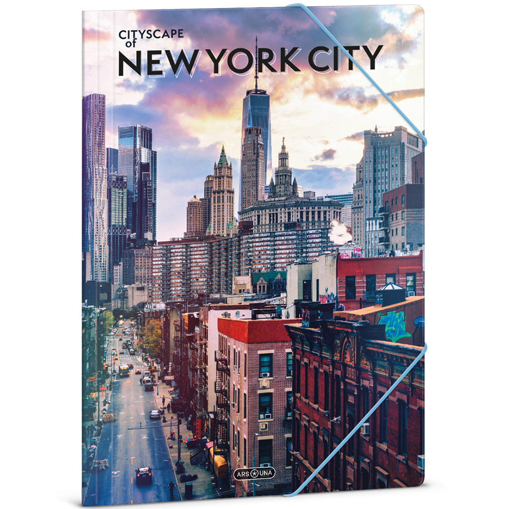 imagen de Ars Una: Cityscape - Nueva York carpeta con goma tamaño A4 1