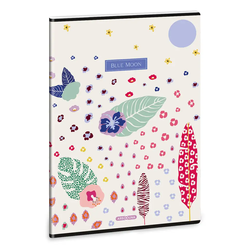 imagen de Ars Una: Cuaderno a cuadros extra con tapa de crema hibisco A/4 1