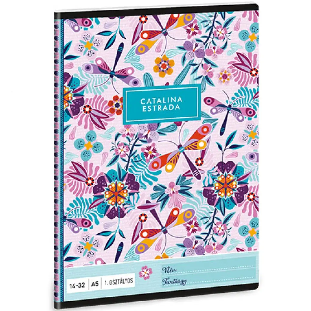 imagen de Ars Una: Cuaderno de líneas con libélulas de Catalina Estrada para 1er grado A/5 14-32 1