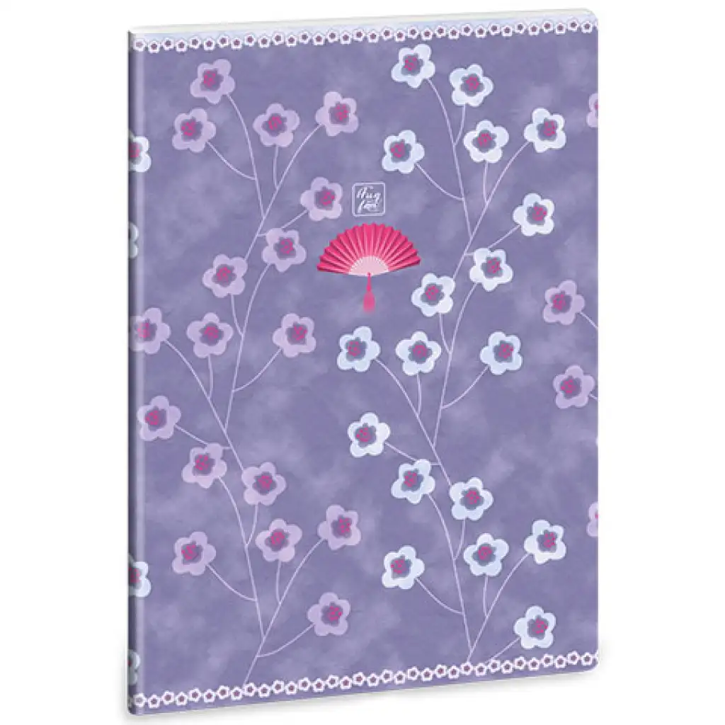 imagen de Ars Una: Cuaderno de puntos con diseño de flores A4 extra con gomas 1