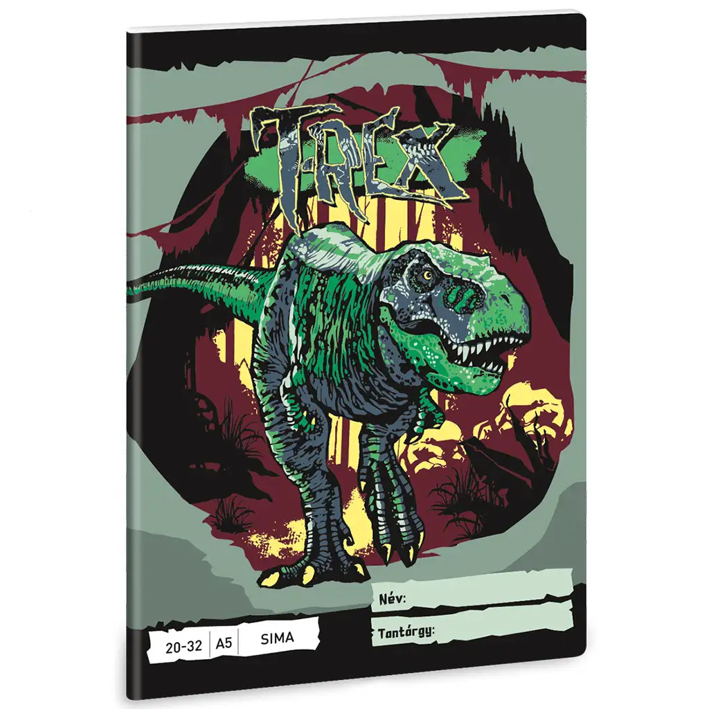 imagen de Ars Una: Cuaderno liso de T-Rex A/5 1