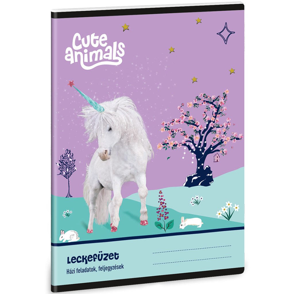 imagen de Ars Una: Cuadernos de ejercicios con estampado de unicornios de animales adorables 38 hojas A/5 1
