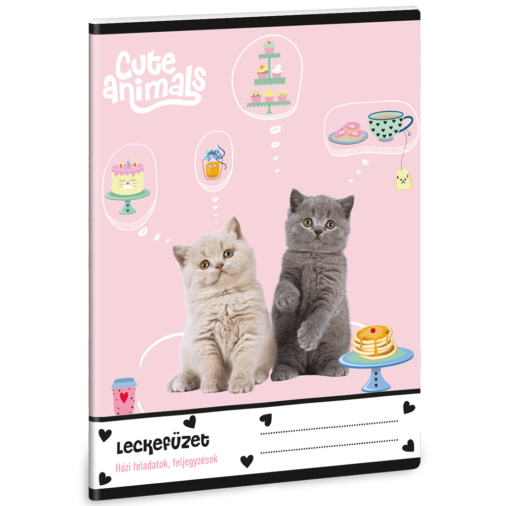 imagen de Ars Una: Cuadernos de ejercicios de fiesta de té de animales lindos de 38 páginas A/5 1